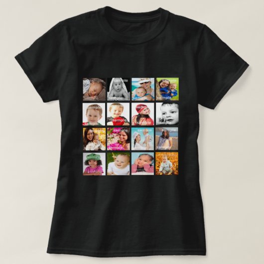 Personalisierte FotoCollage T-Shirt (Design vorne)