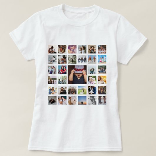 Personalisierte FotoCollage T-Shirt (Design vorne)