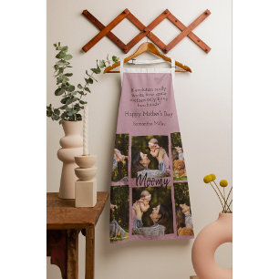 Personalisierte Fotocollage Text - Küchenschürze Schürze
