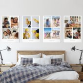 Personalisierte FotoCollage und Text Bilderwand Sets (Schlafzimmer)