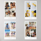 Personalisierte FotoCollage und Text Bilderwand Sets (Vorderseite)