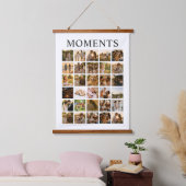 Personalisierte Fotocollage Wandteppich Mit Holzrahmen (Schlafzimmer)