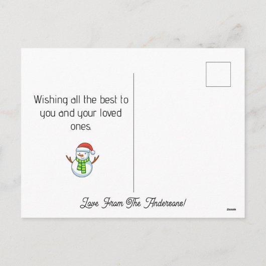 Personalisierte FotoCollage Weihnachten (Rückseite)