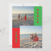 Personalisierte Fotocollage-Weihnachtskarte von Jo Feiertagskarte (Rückseite)