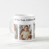 Personalisierte Fotocollage Wir Liebe Sie Text Tas Kaffeetasse (Vorderseite Links)