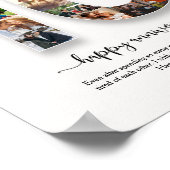 Personalisierte FotoCollage zum 10. Jubiläum Poster (Ecke)