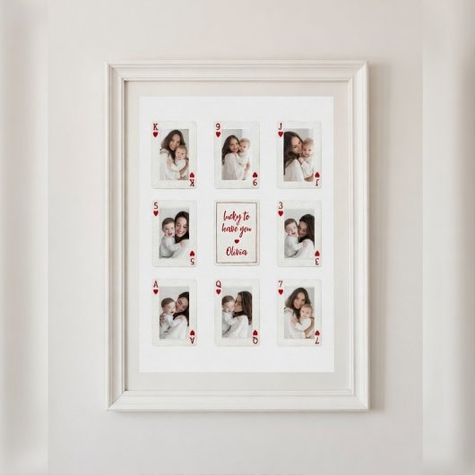 Personalisierte Fotocollage zum ersten Muttertag Poster