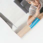 Personalisierte Fotodecke als Oma-Geschenk Fleecedecke (Ecke)