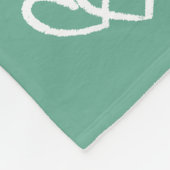 Personalisierte Fotodecke für Freunde als Erinneru Fleecedecke (Ecke)
