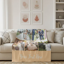 Personalisierte Fotodecke für Paare - Hochzeits-Er