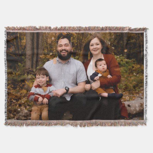 Personalisierte Fotodecke, individuelle Decke mit (Vorderseite)