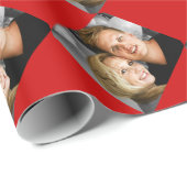 Personalisierte Fotofamilie verbindet Foto Geschenkpapier (Rolleneckpunkt)