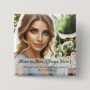 Personalisierte Fotogeschenke zur Brautparty Button