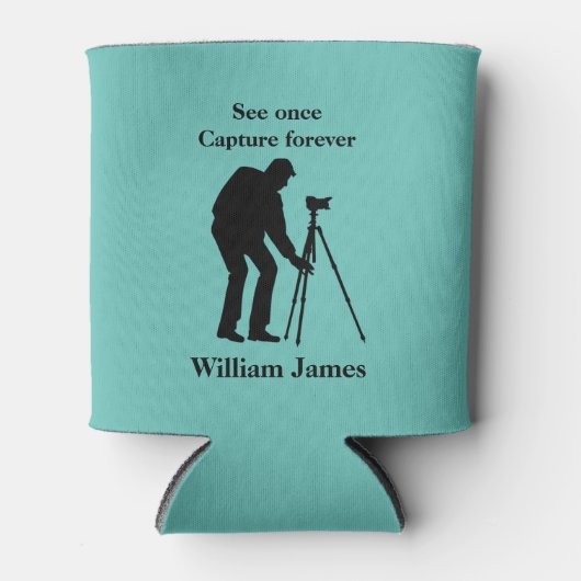 Personalisierte Fotografen Dosenkühler (Vorderseite)