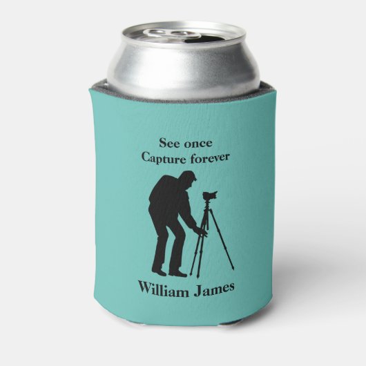 Personalisierte Fotografen Dosenkühler (Kanne Rückseite)