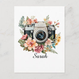 Personalisierte Fotografen-Postkarte Postkarte