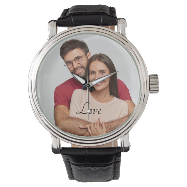 Personalisierte Fotografie Armbanduhr (Vorderseite)