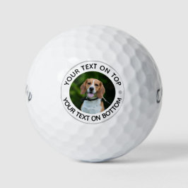 Personalisierte Fotografie Dog Golf Balls Golfball