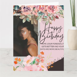 Personalisierte Fotografie Geburtstagskarte Karte