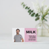 Personalisierte Fotografie, Lieferung von Milkman/ Visitenkarte (Stehend Vorderseite)
