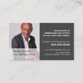 Personalisierte Fotografie, Otolaryngologin Visitenkarte (Vorderseite)