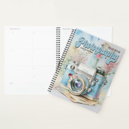 Personalisierte Fotografie-Planer Retro-Kamera Planer (Anzeige)