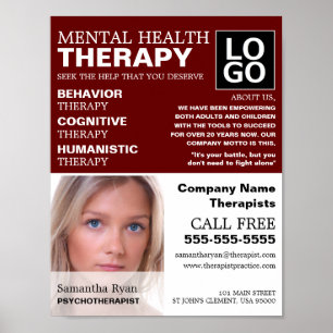 Personalisierte Fotografie, Psychotherapeut, Thera Poster
