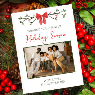 Personalisierte Fotokarte für die Urlaubserfamilie Karte