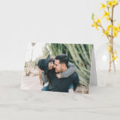 Personalisierte Fotokarte Karte (Gelbe Blume)