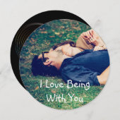 Personalisierte Fotokarte "Liebe bei dir" Feiertagskarte (Vorne/Hinten)