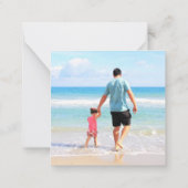 Personalisierte Fotokarte mit benutzerdefiniertem  Mitteilungskarte (Rückseite)