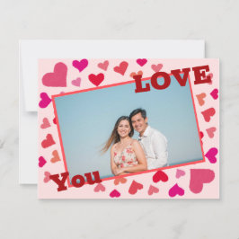 Personalisierte Fotokarte - Romantische Liebe Feiertagskarte