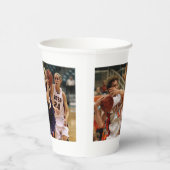 Personalisierte Fotolollage Basketball Pappbecher (Rechts)