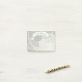 Personalisierte Fotom Monogramm Post-it® Notizen (Auf Schreibtisch)