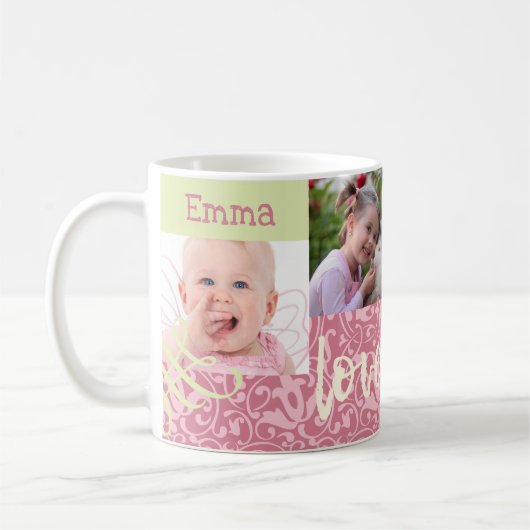 Personalisierte Fotomaterial für Mami Kaffeetasse (Links)