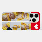 Personalisierte Fotomaterial mit Herz Case-Mate iPhone Hülle (Rückseite (Horizontal))