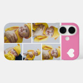 Personalisierte Fotomaterial mit Herz Case-Mate iPhone Hülle (Rückseite (Horizontal))