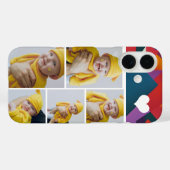 Personalisierte Fotomaterial mit Herz Case-Mate iPhone Hülle (Rückseite (Horizontal))