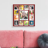 Personalisierte Fotomaterial Moderne Familienfreun Leinwanddruck (Insitu (Wohnzimmer))