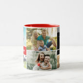 Personalisierte Fotomaterial zweifarbig Zweifarbige Tasse (Mittel)