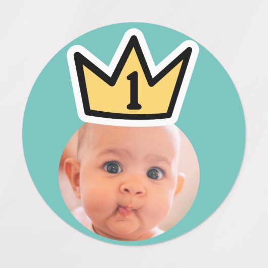 PERSONALISIERTE Fotopapier Party Mini-Gesichter Etiketten (Design 1)