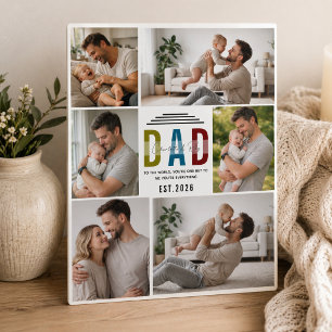 Personalisierte Fotoplakette Unser erster Vatert Fotoplatte