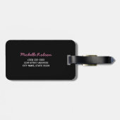 Personalisierte Fotoreise Gepäckanhänger (Rückseite horizontal)