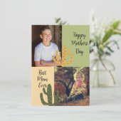 Personalisierte Fotos Beste Mama je Südwestkaktus (Stehend Vorderseite)