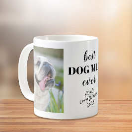 Personalisierte Fotos Bestes Dog Mum Kaffeetasse