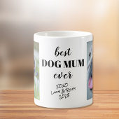 Personalisierte Fotos Bestes Dog Mum Kaffeetasse
