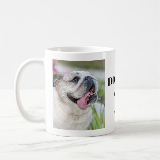 Personalisierte Fotos Bestes Dog Mum Kaffeetasse (Links)