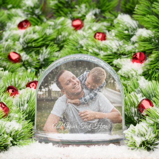 Personalisierte Fotos Dome Snow Globe Schneekugeln (Weihnachten)