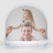 Personalisierte Fotos Dome Snow Globe Schneekugeln (Rückseite)