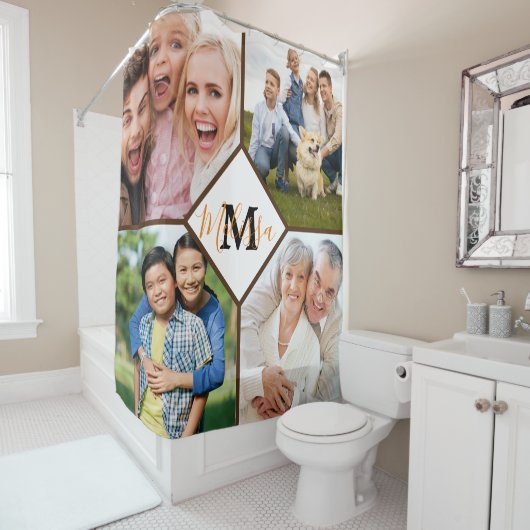 Personalisierte Fotos Duschvorhang (Beispiel)